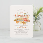 アップルパイの紅葉ベビーシャワーのように甘い 招待状 (スタンド正面)