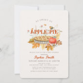 アップルパイの紅葉ベビーシャワーのように甘い 招待状 (正面)