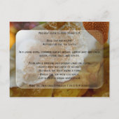 アップルパイまたはデザートレシピはがき ポストカード (裏面)