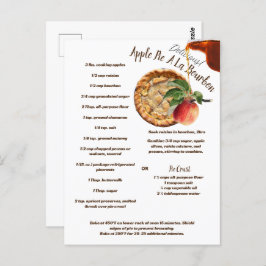 アップルパイアラバーボンレシピ ポストカード