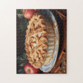 アップルパイインスパイア絵を描ヴィンテージ ジグソーパズル (縦)