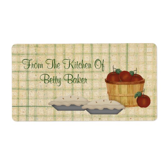 アップルパイカスタムラベル ラベル (正面)