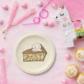 アップルパイスライスAラモードデザートピース ペーパープレート (パーティー)