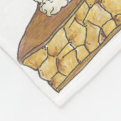 アップルパイスライスa laモードアイスクリームグルメスイーツ フリースブランケット (角)