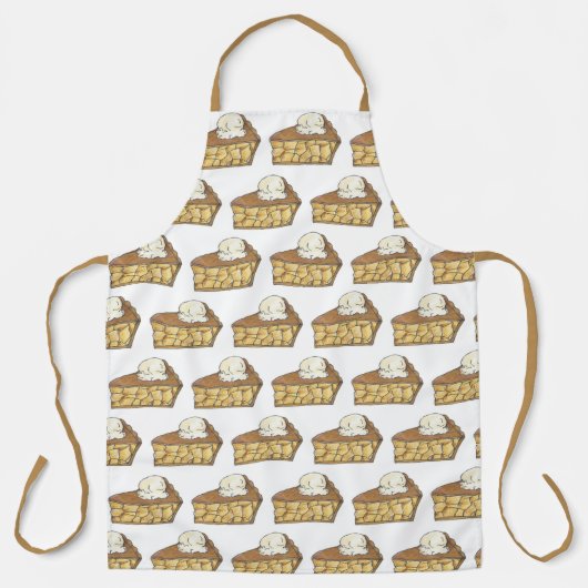 アップルパイスライスPiece a la Modeアイスクリームスクープ エプロン (正面)