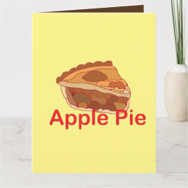 アップルパイデザートの挨拶 カード