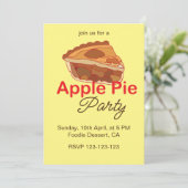 アップルパイデザートパーティー 招待状 (スタンド正面)