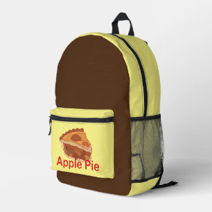 アップルパイデザート プリントバックパック