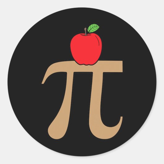 アップルパイパイ算数プリン ラウンドシール (正面)