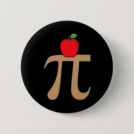 アップルパイパイ算数プリン 缶バッジ (正面)