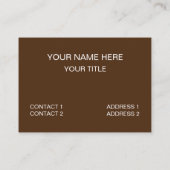 アップルパイベイカーシェフ 名刺 (裏面)