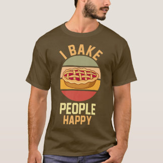 アップルパイベイカーベーキングフードラバーグルメI Bake Pe Tシャツ