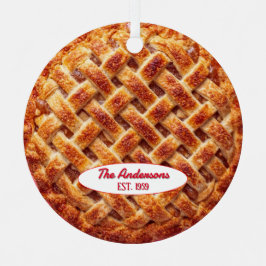 アップルパイベーカーパーソナライズされた メタルオーナメント