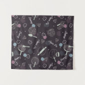 アップルパイラバーパターン タペストリー (正面(横))