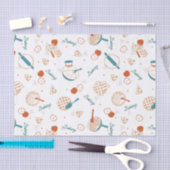 アップルパイラバーパターン 薄葉紙 (クラフト)