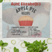 アップルパイレシピ パーソナライズされた キッチンタオル (折り畳み)