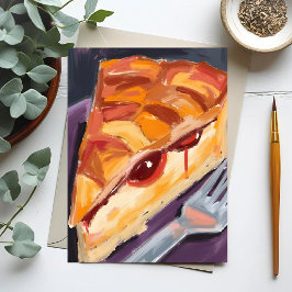 アップルパイ感謝祭の水色 シーズンポストカード