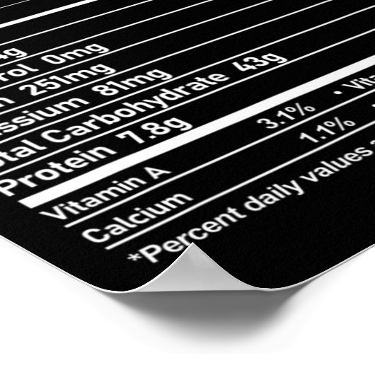 アップルパイ栄養ファクトおもしろい感謝祭クリスマス ポスター (角)