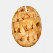 アップルパイ焼いた メタルオーナメント (正面左)