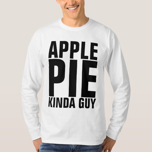 アップルパイ男の男性のTシャツ Tシャツ (正面)