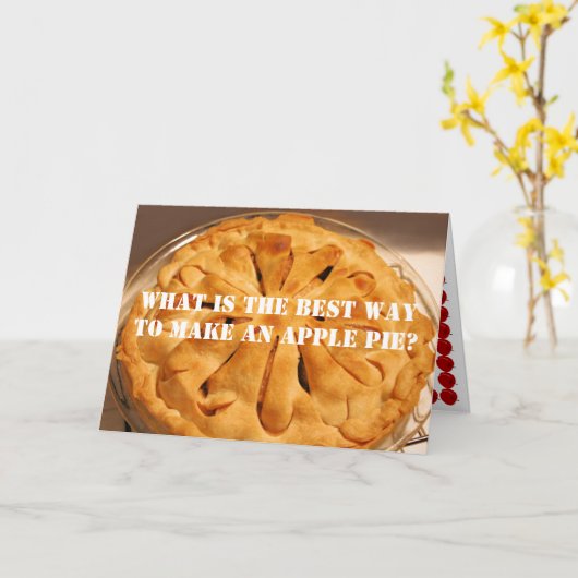 アップルパイ カード (黄色い花)