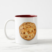 アップルパイ(背景色の追加) ツートーンマグカップ (左)