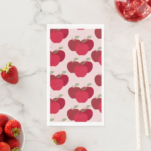 アップルパターンゲストタオルナプキン秋イベント (インサイチュ)