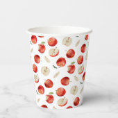 アップルパターンベビーシャワー 紙コップ (裏面)