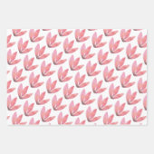 アップルパターン水の色のハンドラッ絵を描プパップ ラッピングペーパーシート (正面3)