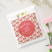 アップルパターン水彩手絵を描形 フェイバーバッグ (封をした状態)