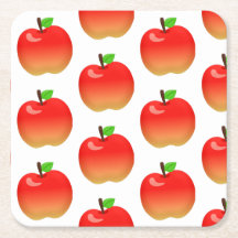 アップルパターン紙コースターパーティーお祝い