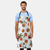 アップルパターン エプロン (着用した状態)