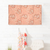 アップルパターン（William Morris著） 横断幕 (インサイチュ)