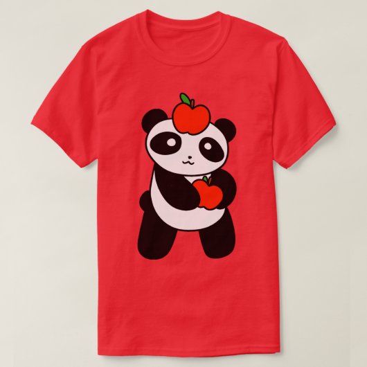 アップルパンダ Tシャツ (デザイン正面)