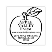 アップルパーソナライズされたグローワーズオーチャード差出人住所 セルフインキングスタンプ (デザイン)