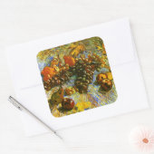 アップルピアーズレモン&ブドウヴァンゴッホファインアート スクエアシール (封筒)