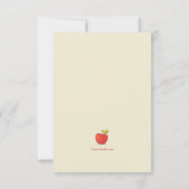 アップルピッキング誕生日パーティー 案内状 (裏面)