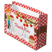 アップルピックレッドヘアボーイ誕生日パーティー ラージペーパーバッグ (正面アングル)