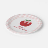 アップルピンクボウ名門私立校風のコケット1歳 ペーパープレート (アングル)