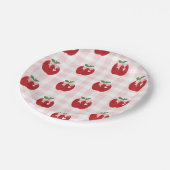 アップルピンクボウ名門私立校風のコケット1歳 ペーパープレート (アングル)