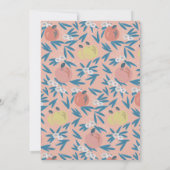 アップルピンク先生退職 招待状 (裏面)