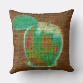 アップルファインアートオンバーラップリネンジュート#4 クッション (裏面)