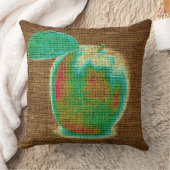 アップルファインアートオンバーラップリネンジュート#4 クッション (ブランケット)