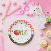 アップルファースト誕生日プレート ペーパープレート (パーティー)