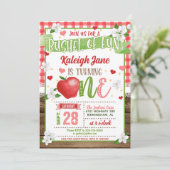 アップルファースト誕生日招待状 – ブッシェルおもしろいG 招待状 (スタンド正面)