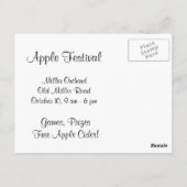 アップルフェスティバルはがき ポストカード (裏面)