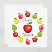 アップルフェスティバル招待状 招待状 (正面/裏面)
