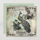 アップルフラズピーコック結婚式招待状 招待状 (正面/裏面)