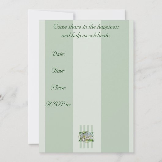 アップルフラムスブライダルシャワーフローラ招待状 招待状 (裏面)