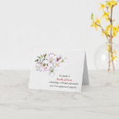 アップルフラムス悔やみや弔慰ありがとう カード (黄色い花)